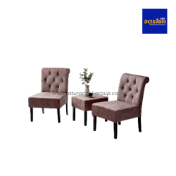 ชุดโต๊ะกาแฟ 2 ที่นั่ง เก้าอี้หนังฮอลแลนด์ สีน้ำตาล HOTEL SET HS-ALIS 388 เฟอร์นิเจอร์
