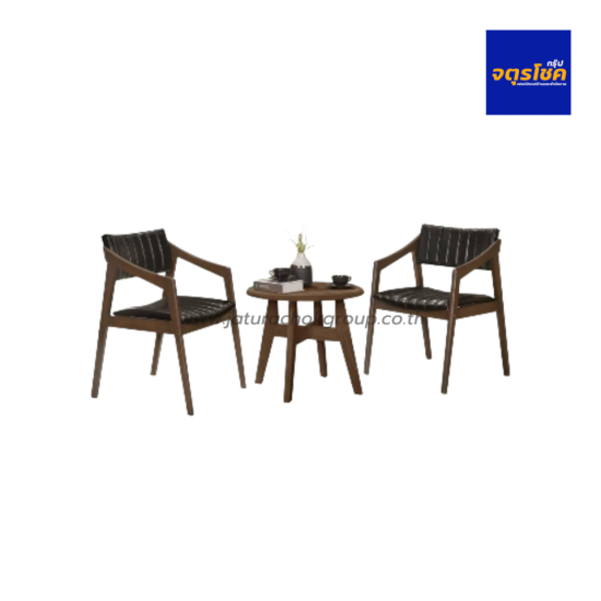 ชุดโต๊ะกาแฟ 2 ที่นั่ง รุ่น บราวน์ Brown / HS-6828/C-4325 / 388 เฟอร์นิเจอร์