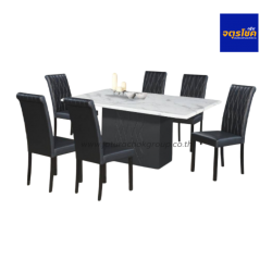 ชุดโต๊ะอาหาร 6 ที่นั่ง รุ่น ฮอป Hops /M-816/388 เฟอร์นิเจอร์