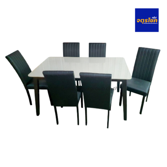 ชุดโต๊ะอาหาร 6 ที่นั่ง รุ่น ไอโซร่า Ixora/MQ1509N/388 เฟอร์นิเจอร์