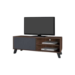 ชั้นวางทีวี 1.20 ม. รุ่น แมค MAC TV-8042 /สีมอคค่า-เทา/388 เฟอร์นิเจอร์