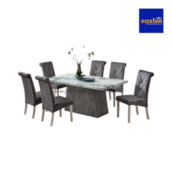 ชุดโต๊ะอาหาร 6 ที่นั่ง รุ่น มาร์ซา MARZA /M-957/388 เฟอร์นิเจอร์