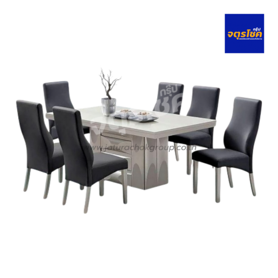 ชุดโต๊ะอาหาร 6 ที่นั่ง รุ่น เพอร์ซิอุส Perseus / SDT VT3972/388 เฟอร์นิเจอร์