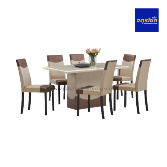 ชุดโต๊ะอาหาร 6 ที่นั่ง รุ่น วิโอร่า Viora M-141/388 VIDA
