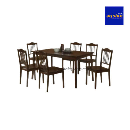 ชุดโต๊ะอาหาร 6 ที่นั่ง รุ่น พลูโต Pluto /388 เฟอร์นิเจอร์