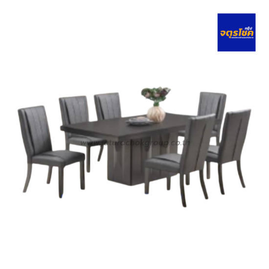 ชุดโต๊ะอาหาร 6 ที่นั่ง รุ่น โอเบรอน Oberon /SDT VT3972/388 เฟอร์นิเจอร์