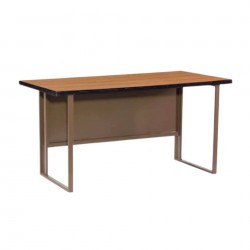 โต๊ะเหล้กขาคู่หน้าไม้ 6 ฟุต